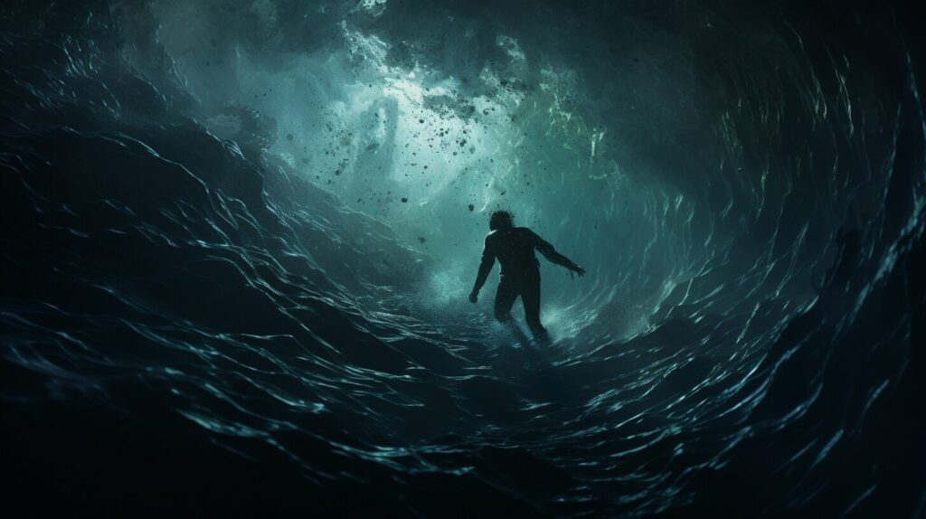 drowning in the sea dream