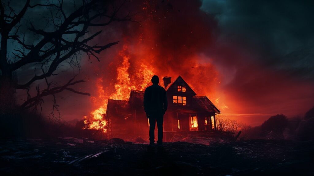 spiritual interpretation of a house on fire