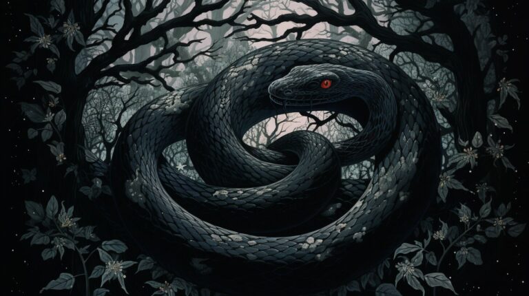 spiritual meaning of black snakes in dreams